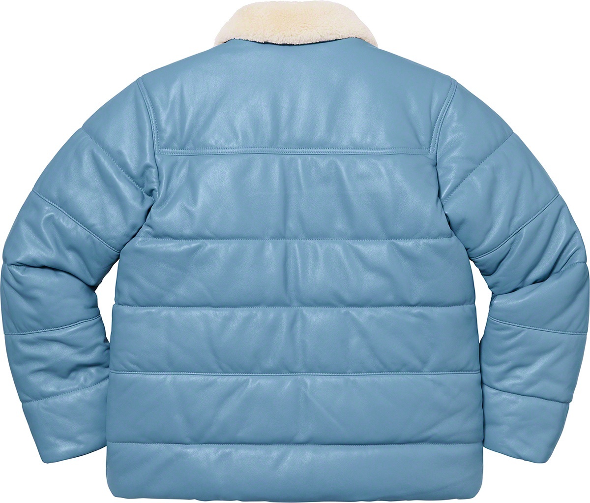 Supreme®/Schott® Shearling Collar Leather Puffy Jacket view 11